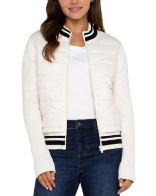 Quilted Trim Cardigan