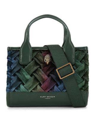 Kurt Geiger London Extra Small Velvet Square Shopper Tote