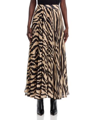 Zebra Print Maxi Skirt