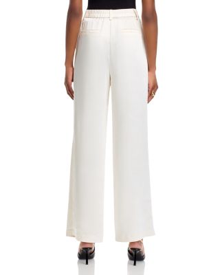 Satin Wide Leg Pants - Exclusive