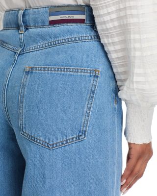 Bilbao High Rise Wide Leg Jeans in Royal