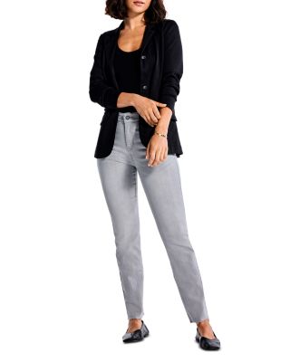 Mid Rise Straight Ankle Jeans in Mercury