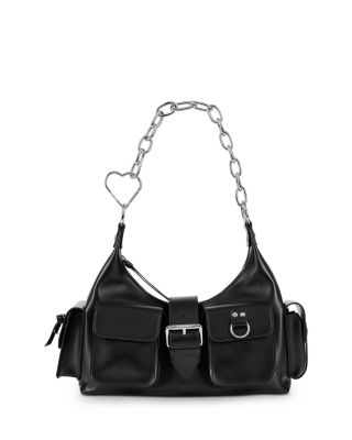 The Kooples - Black Leather Amelia Chain Bag
