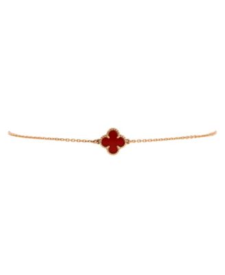 Pre-Owned Van Cleef & Arpels - Sweet Alhambra Bracelet 18K Rose Gold and Carnelian