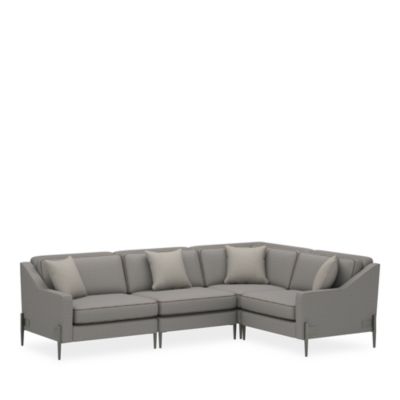 Remix 4-Piece Fabric Sectional