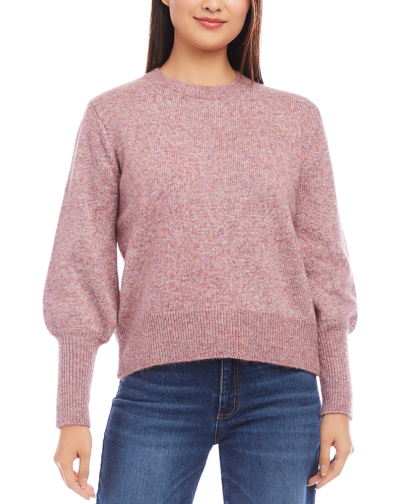 Karen Kane Blouson Sleeve Sweater In Pink