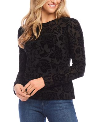 Karen Kane - Velvet Burnout Top