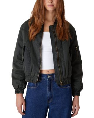 BLANKNYC - Waxed Twill Bomber