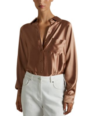 REISS - Claude Relaxed Silk Top