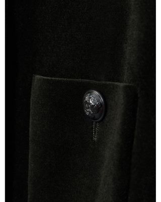 REISS Viola Velvet Cropped Jacket | Bloomingdale's