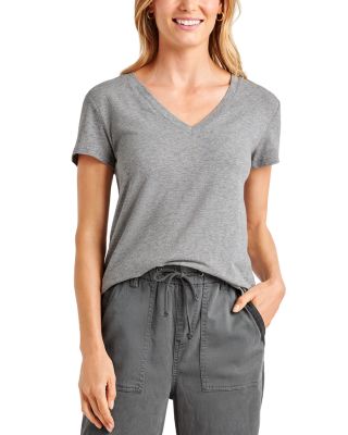 Splendid Kate Slub V Neck Tee | Bloomingdale's