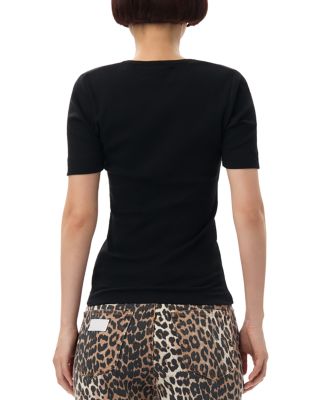 Soft Ribbed Short Sleeve Tee