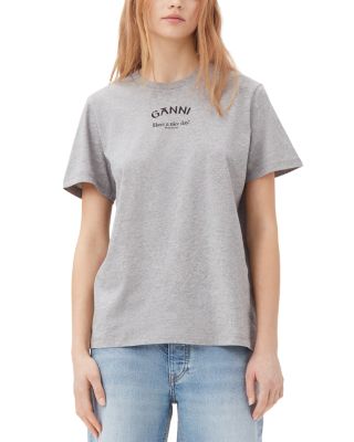 GANNI - Logo Print Tee