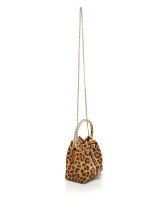 Bon Bon Leopard Print Top Handle Bag