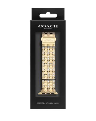 Apple Watch&reg; Gold-Tone Stainless Steel & Crystal Bracelet, 38/40/41mm