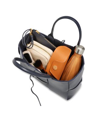 Small Arco Intreccio Leather Tote