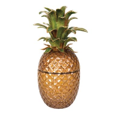 Winston Pineapple Jeweled Glass Jar