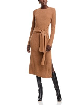 TOCCIN - Blakely Tie Front Sweater Dress