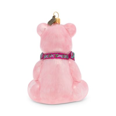 Baby&#39;s First Christmas Teddy Glass Ornament