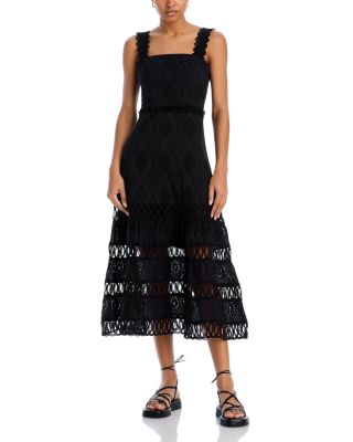 Waimari - Liana Eyelet Midi Dress