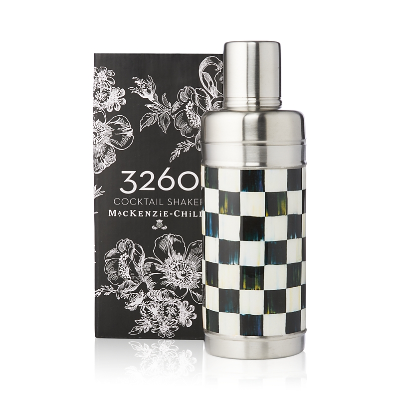 MACKENZIE-CHILDS MACKENZIE-CHILDS COURTLY CHECK COCKTAIL SHAKER