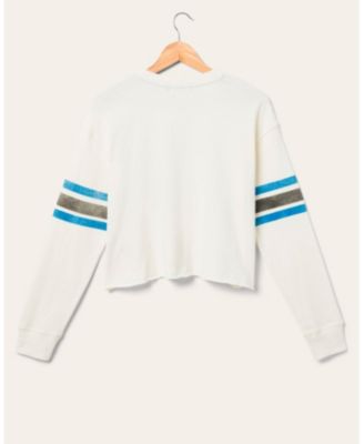 Women's NFL Detroit Lions Kickoff Crop Crew Fleece Sweatshirt