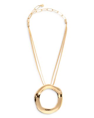 Ettika - Open Circle Statement Pendant Necklace, 11"-16"