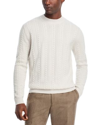 BOSS - Wool & Cashmere Cable Knit Sweater