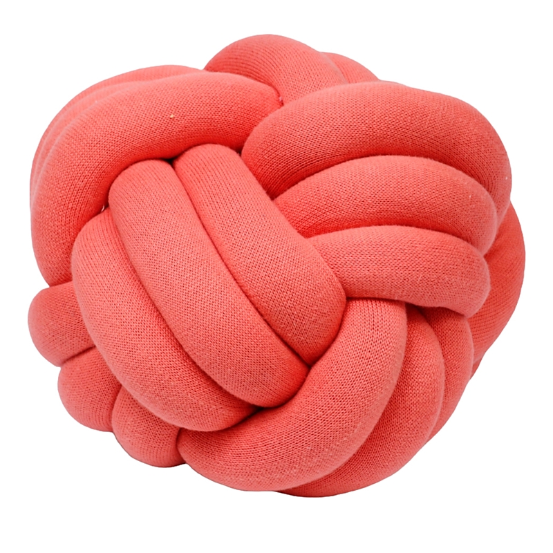 Pink Lemonade Knot 12 Decorative Pillow In Crimson
