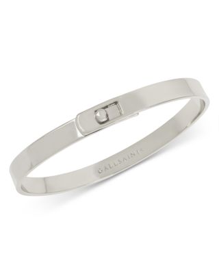 ALLSAINTS - Punk Stud Bangle Bracelet in Rhodium Plated