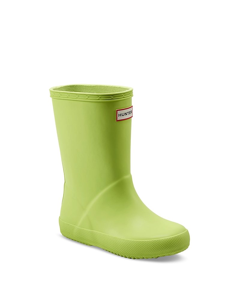 Hunter Unisex Kids First Classic Rain Boots - Toddler, Little Kid In Acid Lime Green