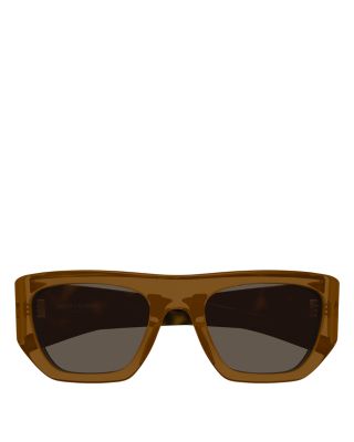 SAINT LAURENT Rectangular Sunglasses, 52mm | Bloomingdale's