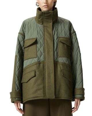 PINKO - Voltaire Mixed Media Parka Jacket
