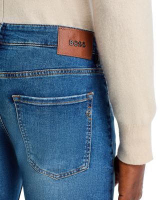 Delaware Cotton Stretch Slim Fit Jeans in Medium Blue