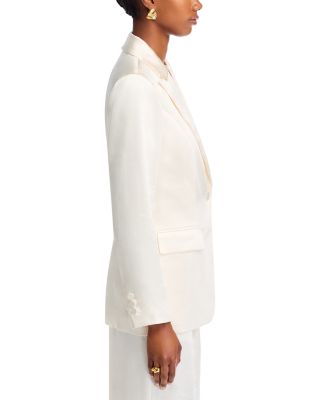 Satin Blazer & Satin Wide Leg Pants - Exclusive