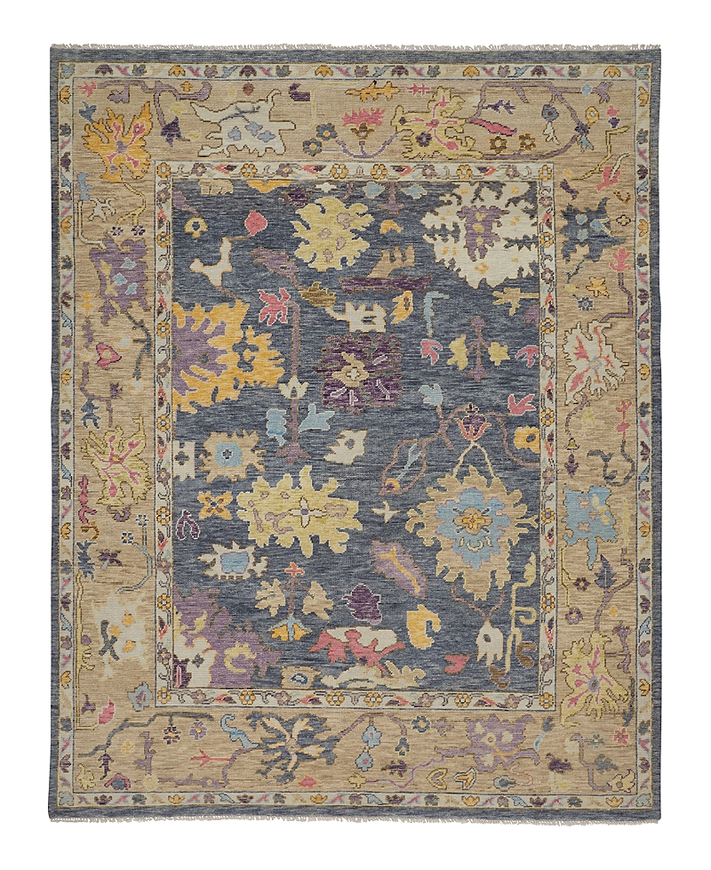 Feizy Karina 6791f Area Rug, 5'6 X 8'6 In Blue/beige