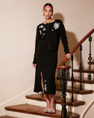 Brett Embellished Sweater Skirt