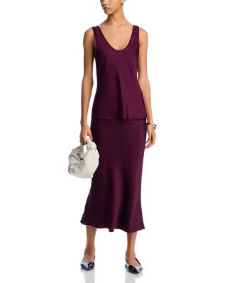 Anine Bing - Lea Silk Tank Top & Midi Skirt