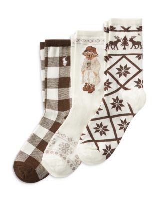 Ralph Lauren - Winter Bear Slack Socks, Set of 3