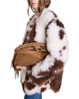 Maje Grizzly Reversible Shearling Jacket | Bloomingdale's