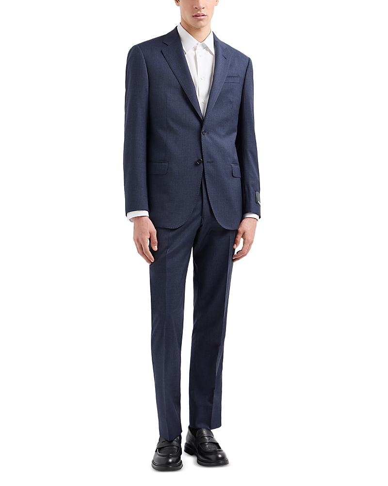 Emporio Armani Regular Fit Textured Wool Suit