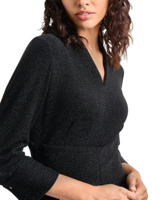 Sparkle Stretch Woven Midi Dress