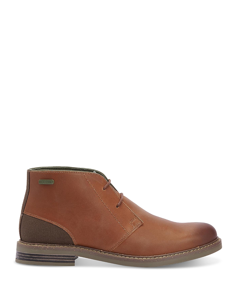 Barbour Mens Beige Readhead Suede Chukka Boots In Whisky