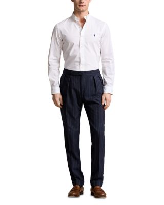 Slim Fit Long Sleeve Poplin Button Down Shirt