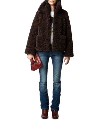 稀少ZADIG& VOLTAIRE タヌキ ファーコート 稀少ZADIG& VOLTAIRE タヌキ ファーコート