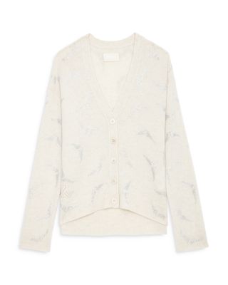 Cashmere Diamante Wing Cardigan