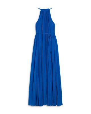 関税.送料込 Ted Baker Helyosプリーツロングドレスワンピース Ted Baker Helyos Pleated Halter Neck Maxi Dress | Bloomingdale's