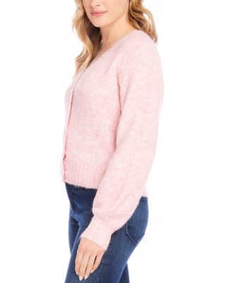 Faux Pearl Button Cardigan