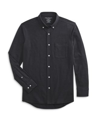 Silver Supima&reg; Cotton Blend Button Down Shirt
