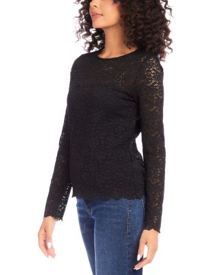 Scalloped Lace Top